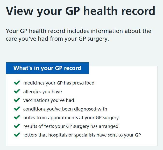 gp health records